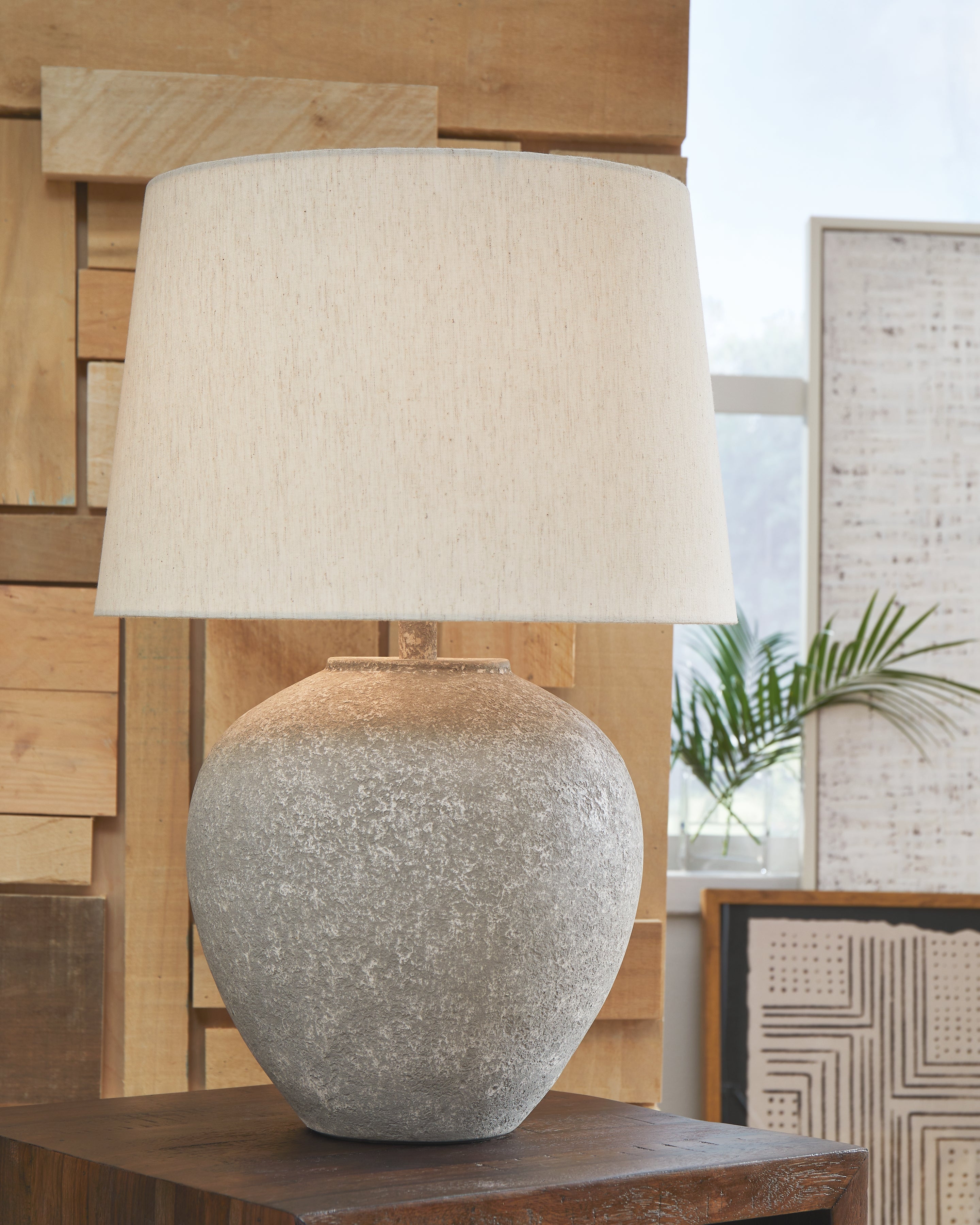 Diamond Furniture - Ashley Furniture - Dreward Lighting - Table Lamp (Set of 2) / Distressed Gray - L235694X2