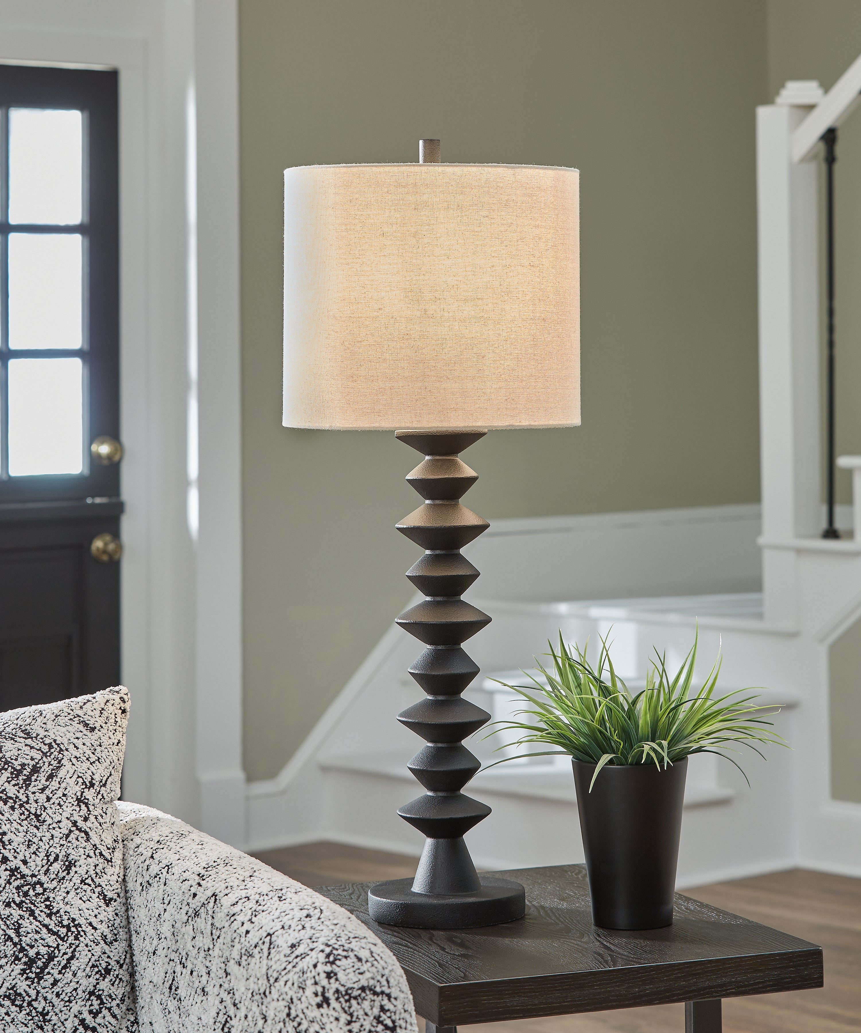 Diamond Furniture - Ashley Furniture - Luanndon Lighting - 2-Piece Lamp Set / Black - L235783X2