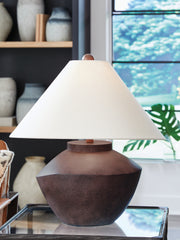 Diamond Furniture - Ashley Furniture - Honsworth Lighting - Poly Table Lamp (1/CN) / Antique Brown - L235994