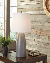 Diamond Furniture - Ashley Furniture - Shavontae Lighting - Poly Table Lamp (Set of 2) / Gray - L243004