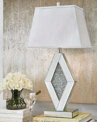 Diamond Furniture - Ashley Furniture - Prunella Lighting - Table Lamp (Set of 2) / Silver Finish - L429034X2
