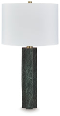 Diamond Furniture - Ashley Furniture - Keegan Lighting - Marble Table Lamp (1/CN) / Green - L429084