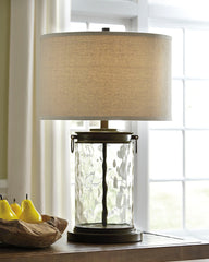 Diamond Furniture - Ashley Furniture - Tailynn Lighting - Table Lamp (Set of 2) / Clear/Bronze Finish - L430324X2