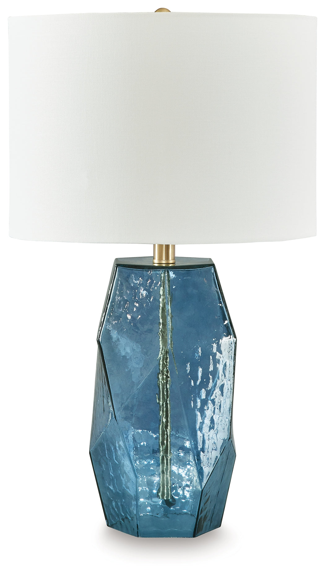 Diamond Furniture - Ashley Furniture - Tallow Lighting - Glass Table Lamp (1/CN) / Blue - L430854