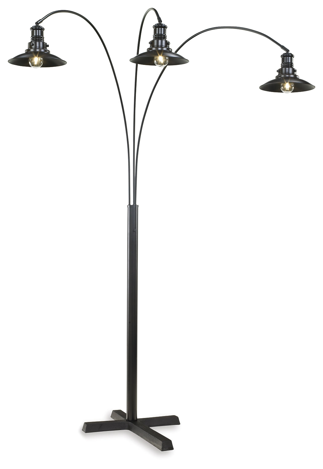 Diamond Furniture - Ashley Furniture - Sheriel Lighting - Metal Arc Lamp (1/CN) / Black - L725059