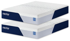 Diamond Furniture - Ashley Furniture - Nectar Classic Memory Foam 2 Twin XL Mattresses - 2 Twin XL Mattresses - M125M1