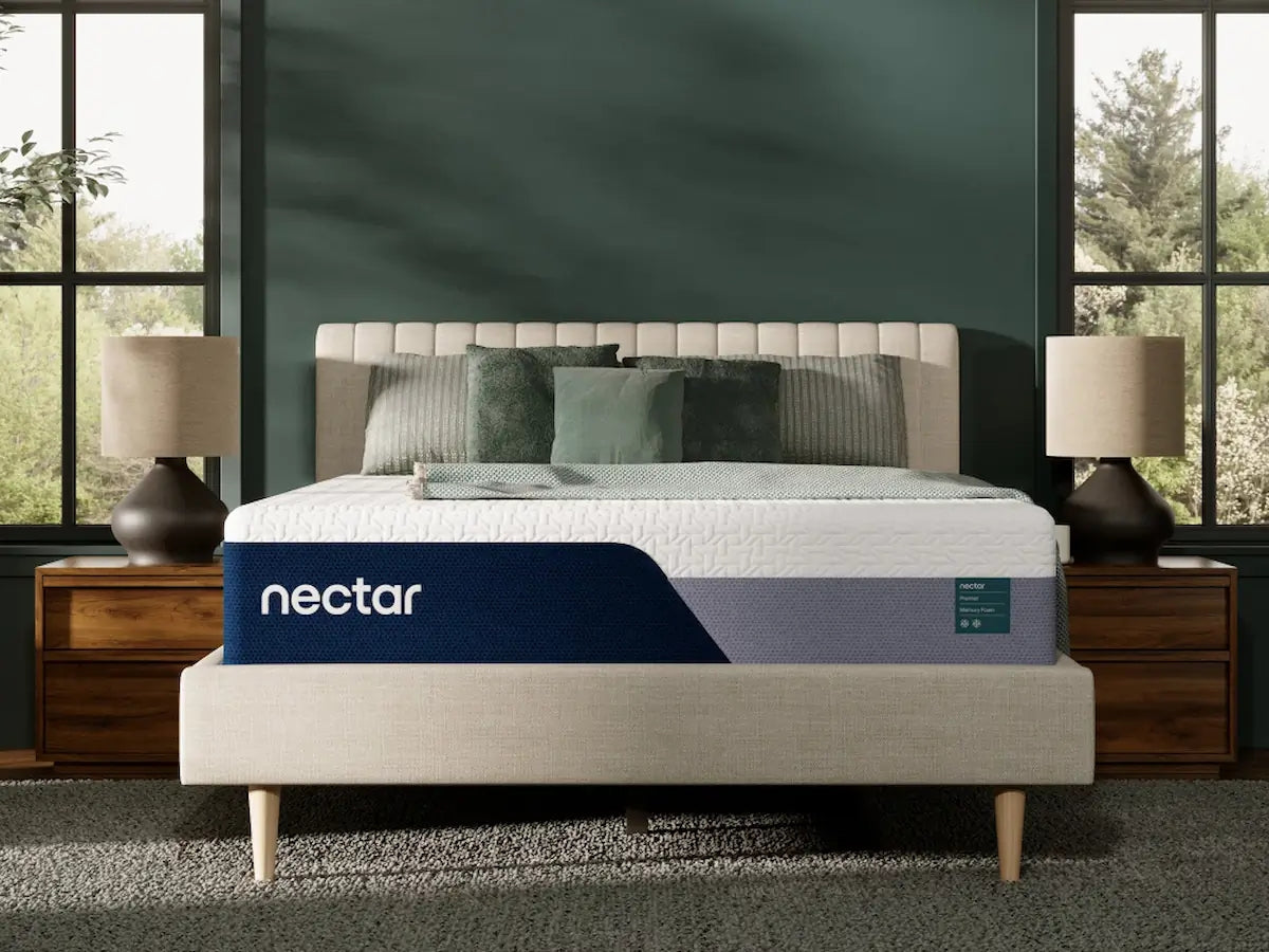 Diamond Furniture - Ashley Furniture - Nectar Premier Memory Foam 5.1 Mattresses - Queen / White - M12631