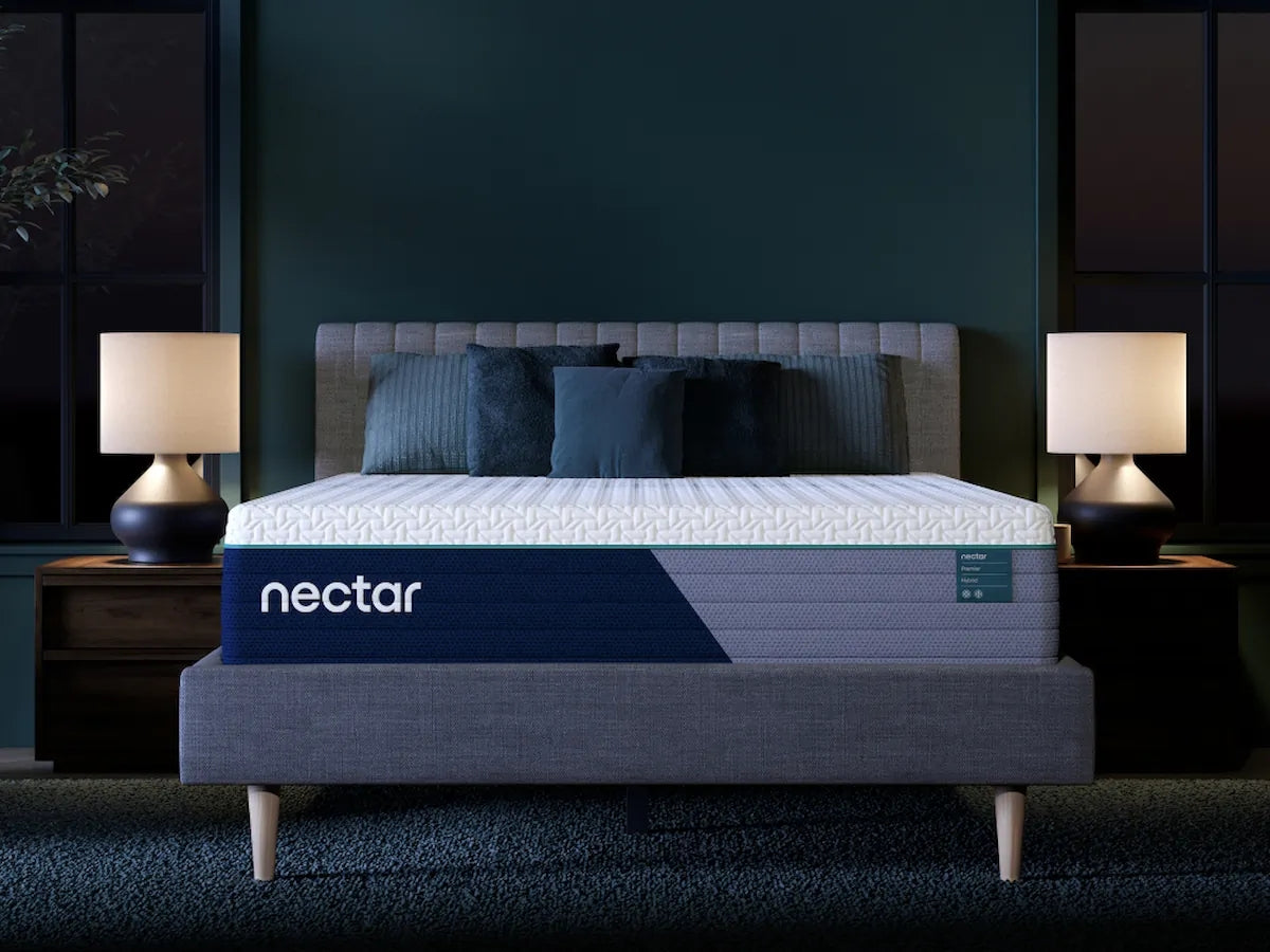 Diamond Furniture - Ashley Furniture - Nectar Premier Hybrid 5.1 Mattresses - Queen / White - M14131