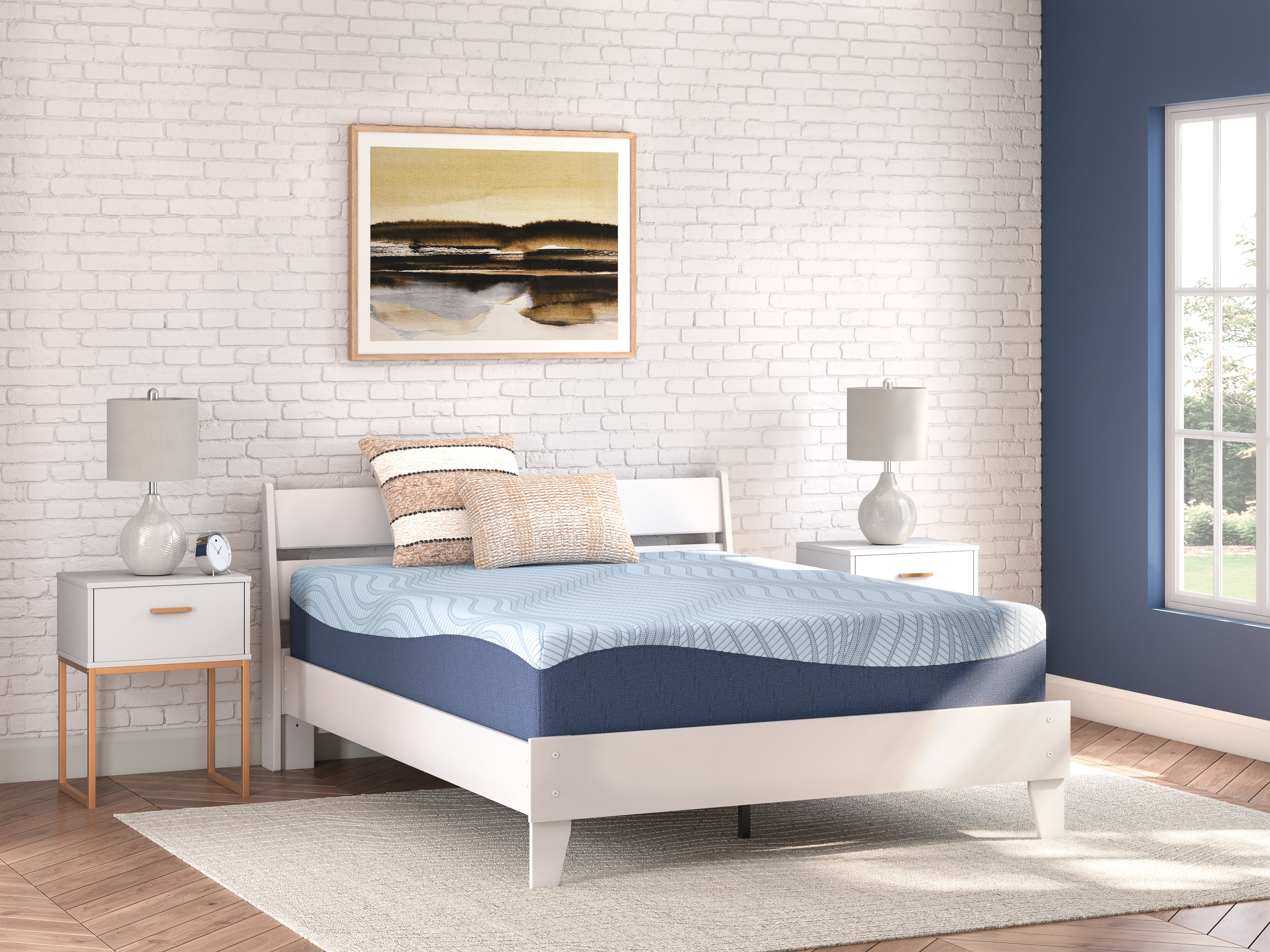 Diamond Furniture - Ashley Furniture - Peak 2.0 12 Memory Foam Mattresses - Full / White - M20621