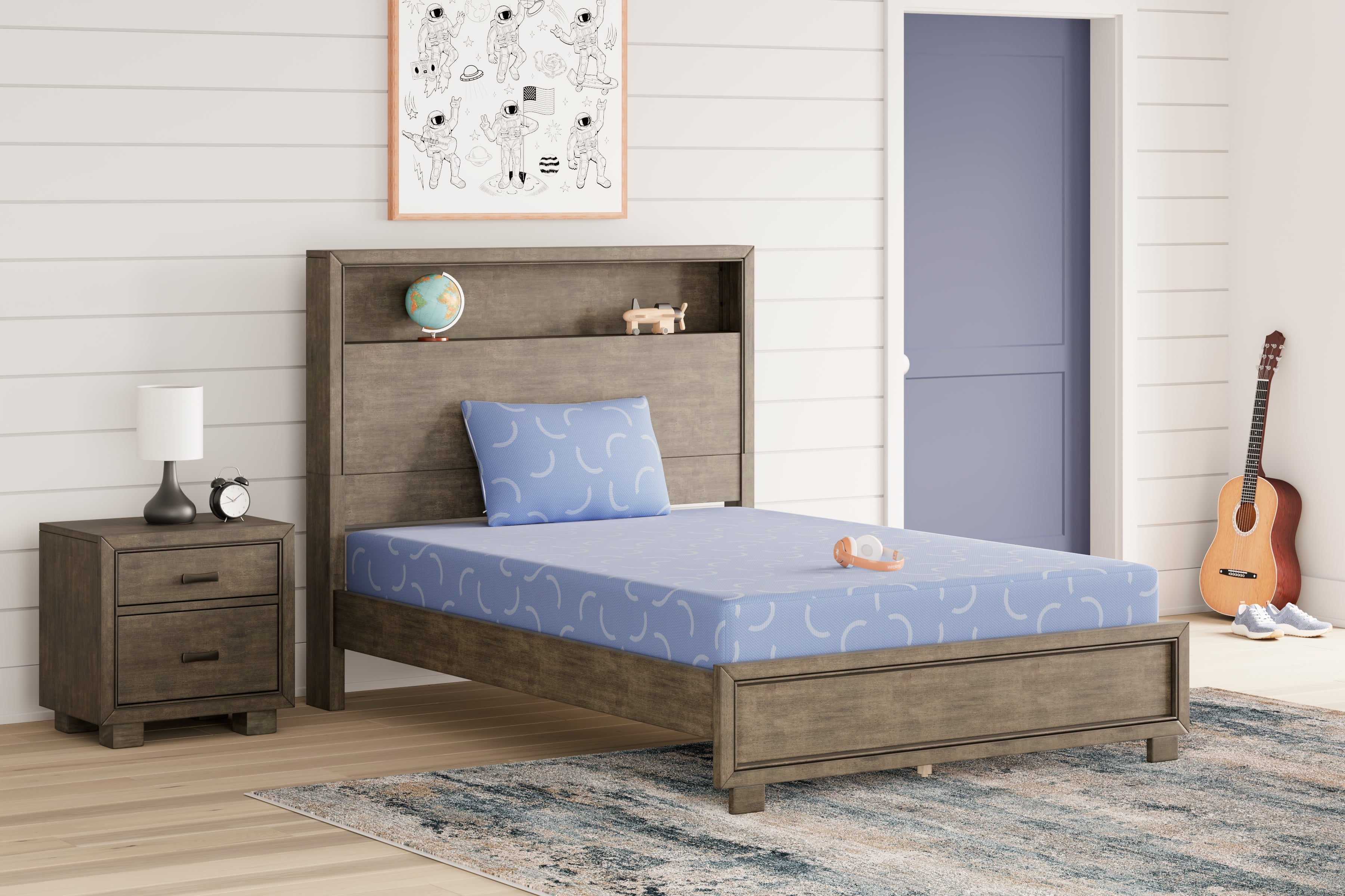 Diamond Furniture - Ashley Furniture - iKidz Ocean Mattresses - Full and Pillow 2/CN / Blue - M43021