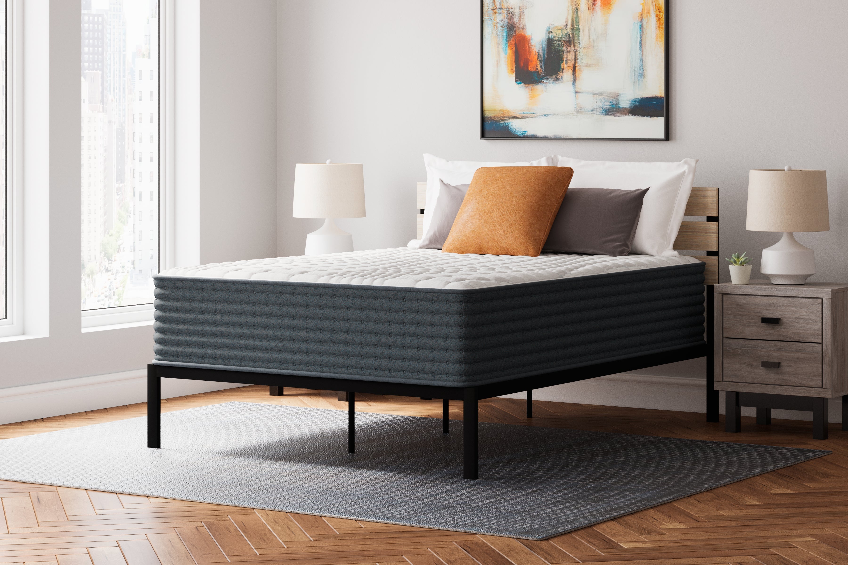 Diamond Furniture - Ashley Furniture - Hybrid 1400 Mattresses - California King / White - M43751