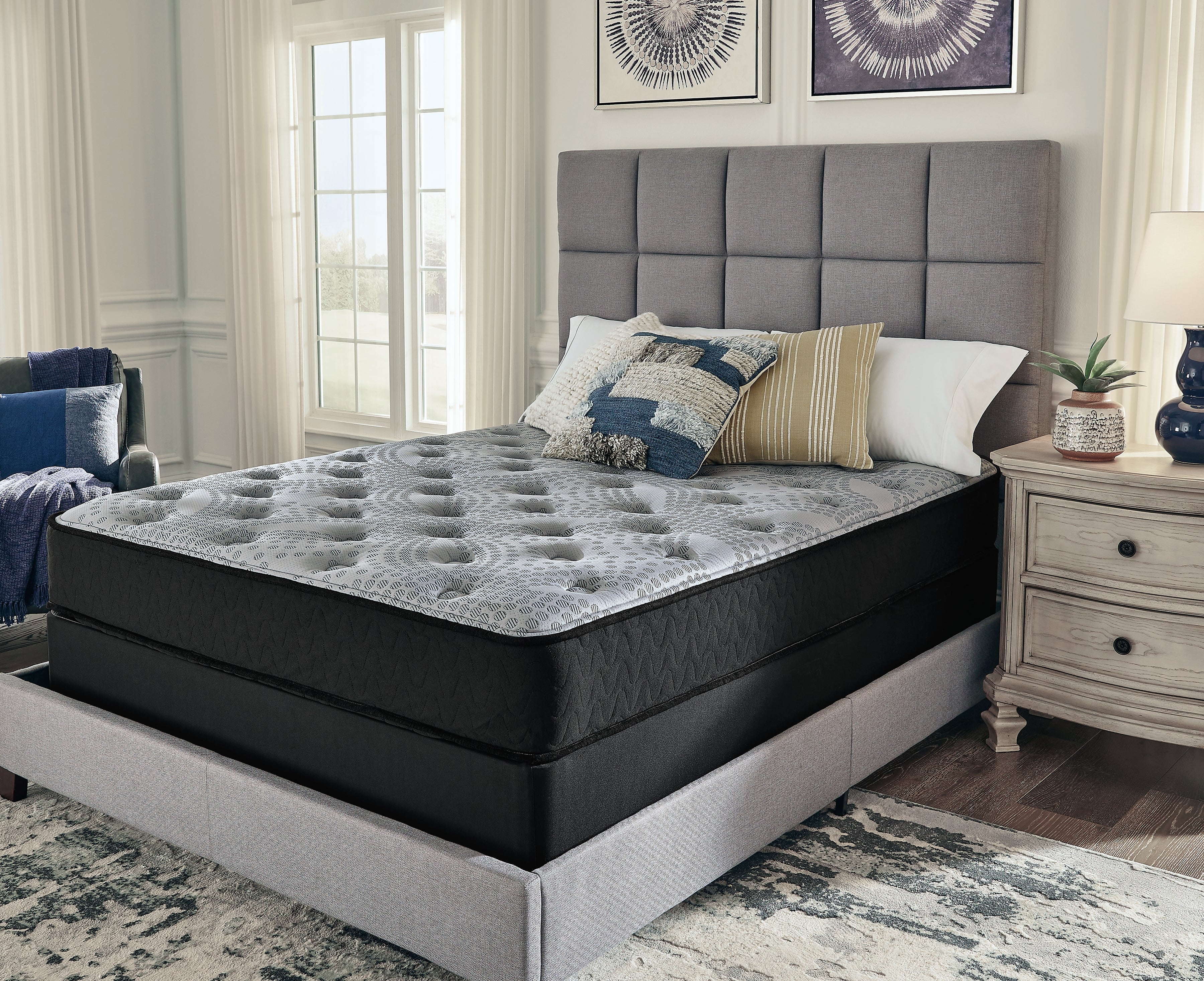 Diamond Furniture - Ashley Furniture - Comfort Plus Mattresses - King / Gray - M50941