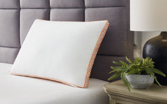 Diamond Furniture - Ashley Furniture - Zephyr 2.0 3-in-1 Pillow (6/Case) - 3-in-1 Pillow (6/CS) / White/Orange - M52112