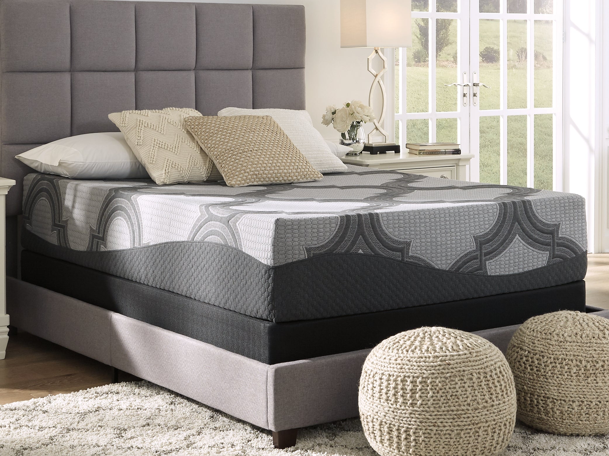 Diamond Furniture - Ashley Furniture - 1100 Series Mattresses - Twin XL / Gray - M52671