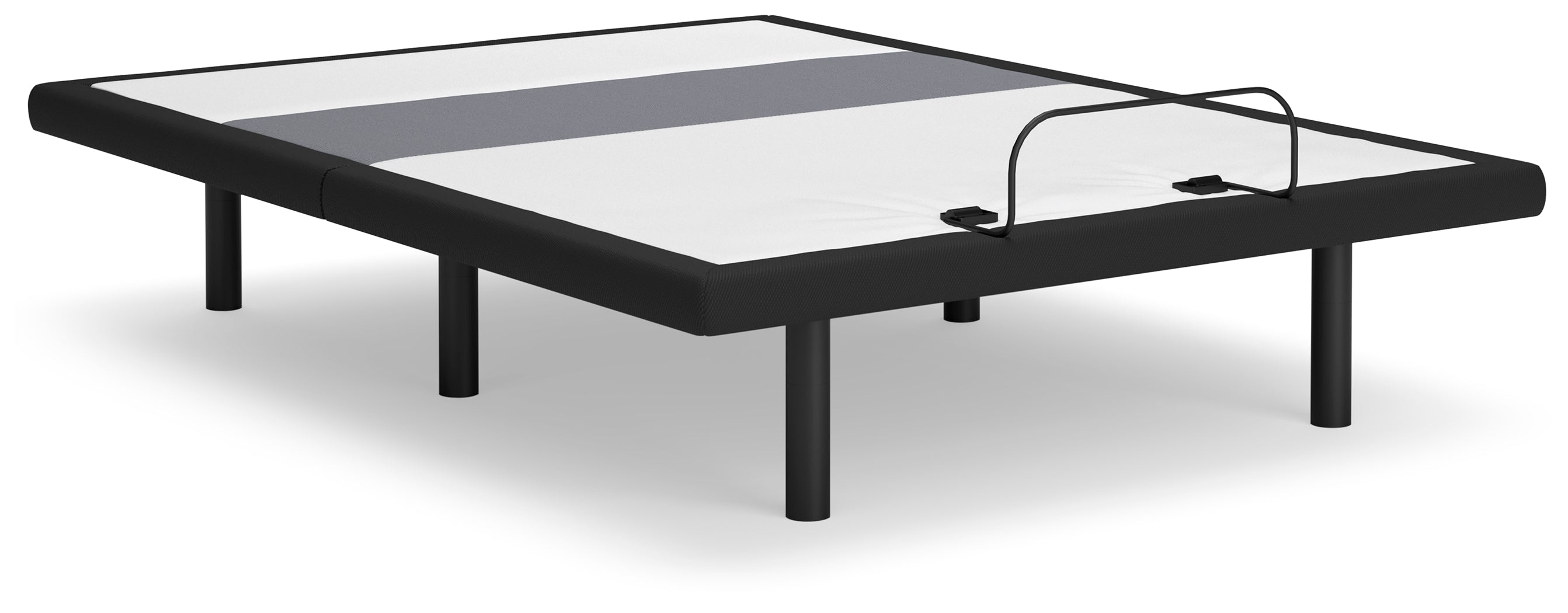 Diamond Furniture - Ashley Furniture - Best Base with Lumbar and Audio Queen Adjustable Base - Queen Adjustable Base / Charcoal Gray - M5X532