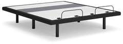 Diamond Furniture - Ashley Furniture - Best Base with Lumbar and Audio King Adjustable Base - King Adjustable Base / Charcoal Gray - M5X542