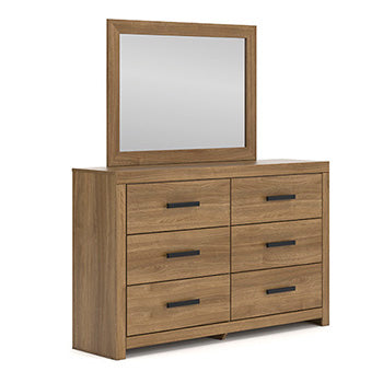 Diamond Furniture - Ashley Furniture - Broachmyn Dresser - Six Drawer Dresser / Auburn - PCB1116-31