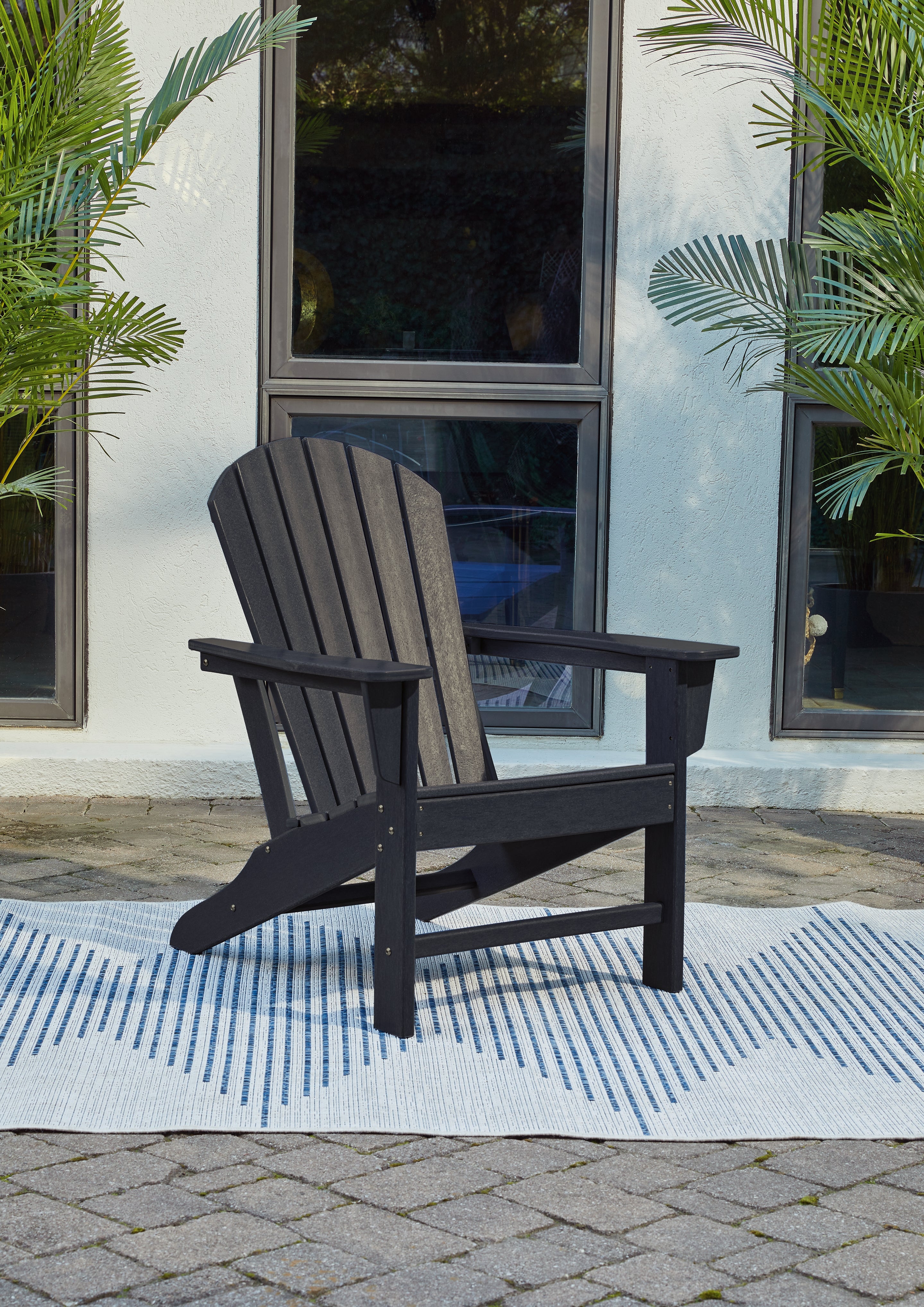 Diamond Furniture - Ashley Furniture - Sundown Treasure Outdoor - Adirondack Chair / Black - P008-898