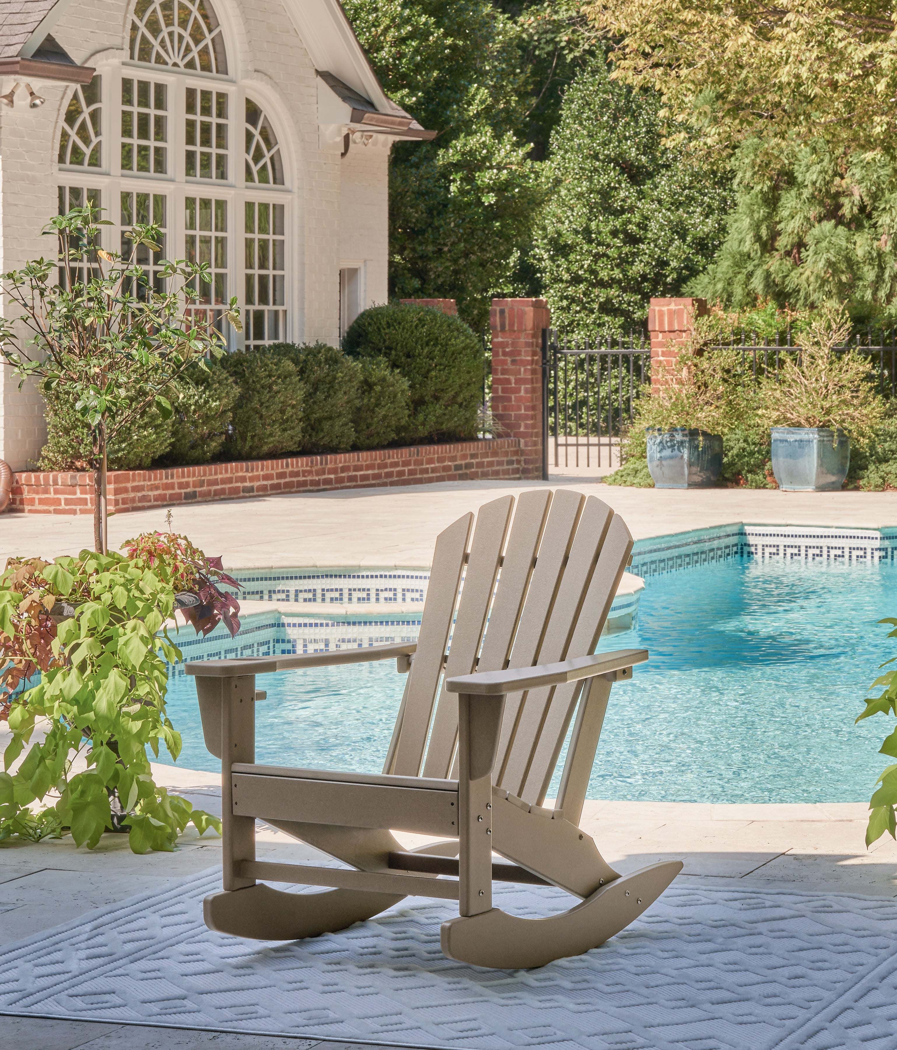 Diamond Furniture - Ashley Furniture - Sundown Treasure Outdoor - Rocking Chair / Driftwood - P014-827