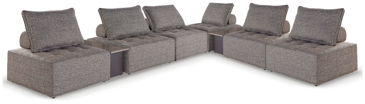 Diamond Furniture - Ashley Furniture - Bree Zee 8-Piece Outdoor Modular Seating - 8-Piece Outdoor Modular Seating - P160P14
