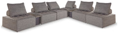 Diamond Furniture - Ashley Furniture - Bree Zee 8-Piece Outdoor Modular Seating - 8-Piece Outdoor Modular Seating - P160P14