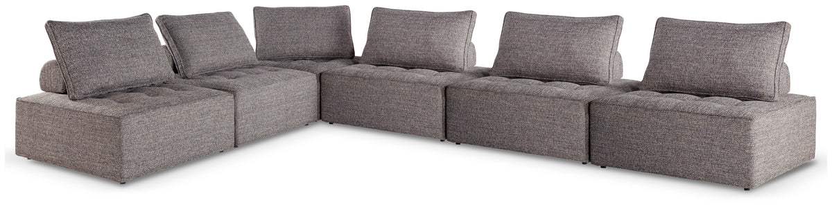 Diamond Furniture - Ashley Furniture - Bree Zee 6-Piece Outdoor Modular Seating - 6-Piece Outdoor Modular Seating - P160P11