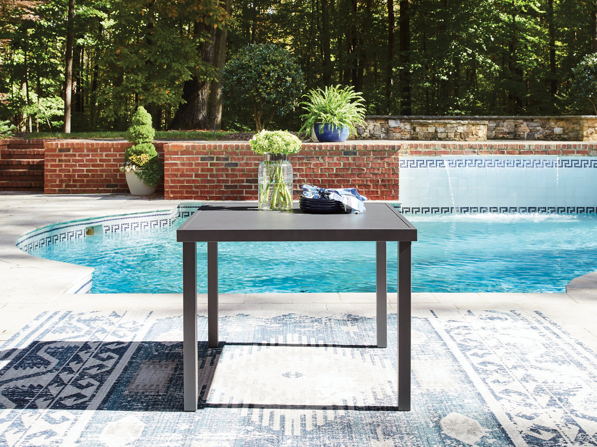Diamond Furniture - Ashley Furniture - Rocky Creek Outdoor Dining Table - Square Dining Table w/UMB OPT - PCP326-615