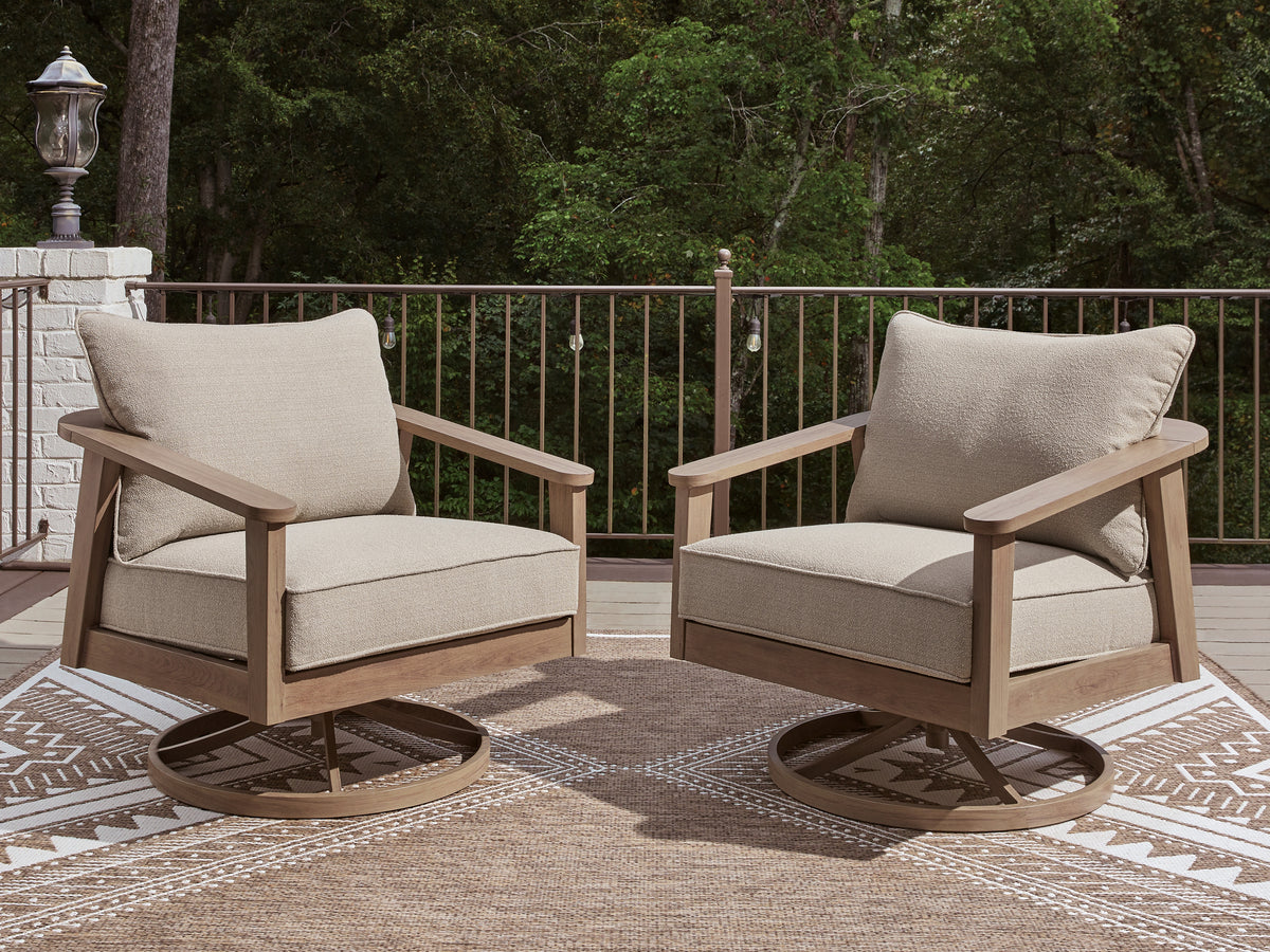Diamond Furniture - Ashley Furniture - Harmony Headlands Outdoor Swivel Lounge with Cushion - Swivel Lounge w/ Cushion - PCP428-821