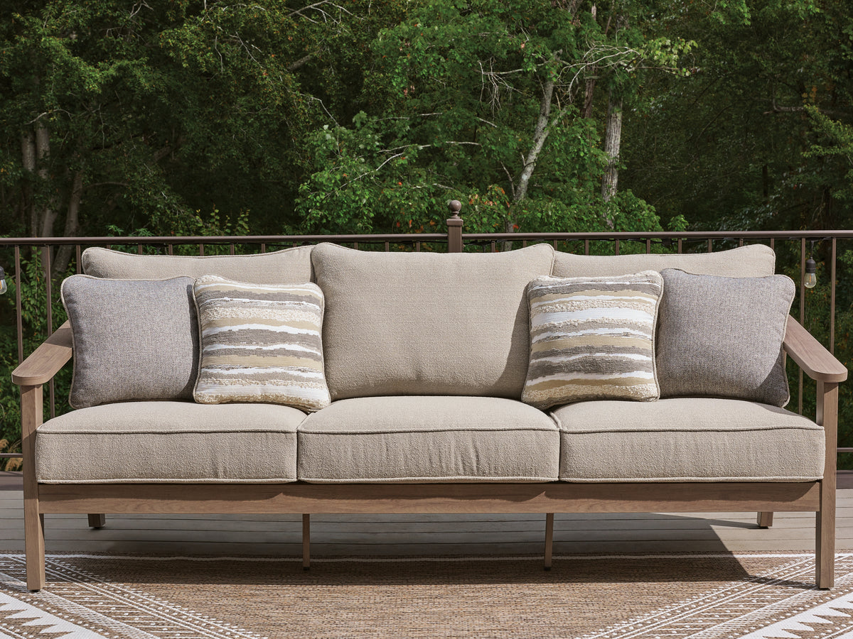 Diamond Furniture - Ashley Furniture - Harmony Headlands Outdoor Sofa with Cushion - Sofa with Cushion - PCP428-838