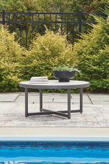 Diamond Furniture - Ashley Furniture - Ocean Beach Outdoor Coffee Table - Round Cocktail Table - PCP510-708