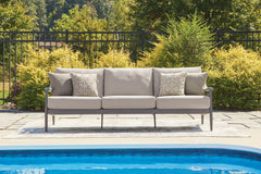 Diamond Furniture - Ashley Furniture - Ocean Beach Outdoor Sofa with Cushion - Sofa with Cushion - PCP510-838