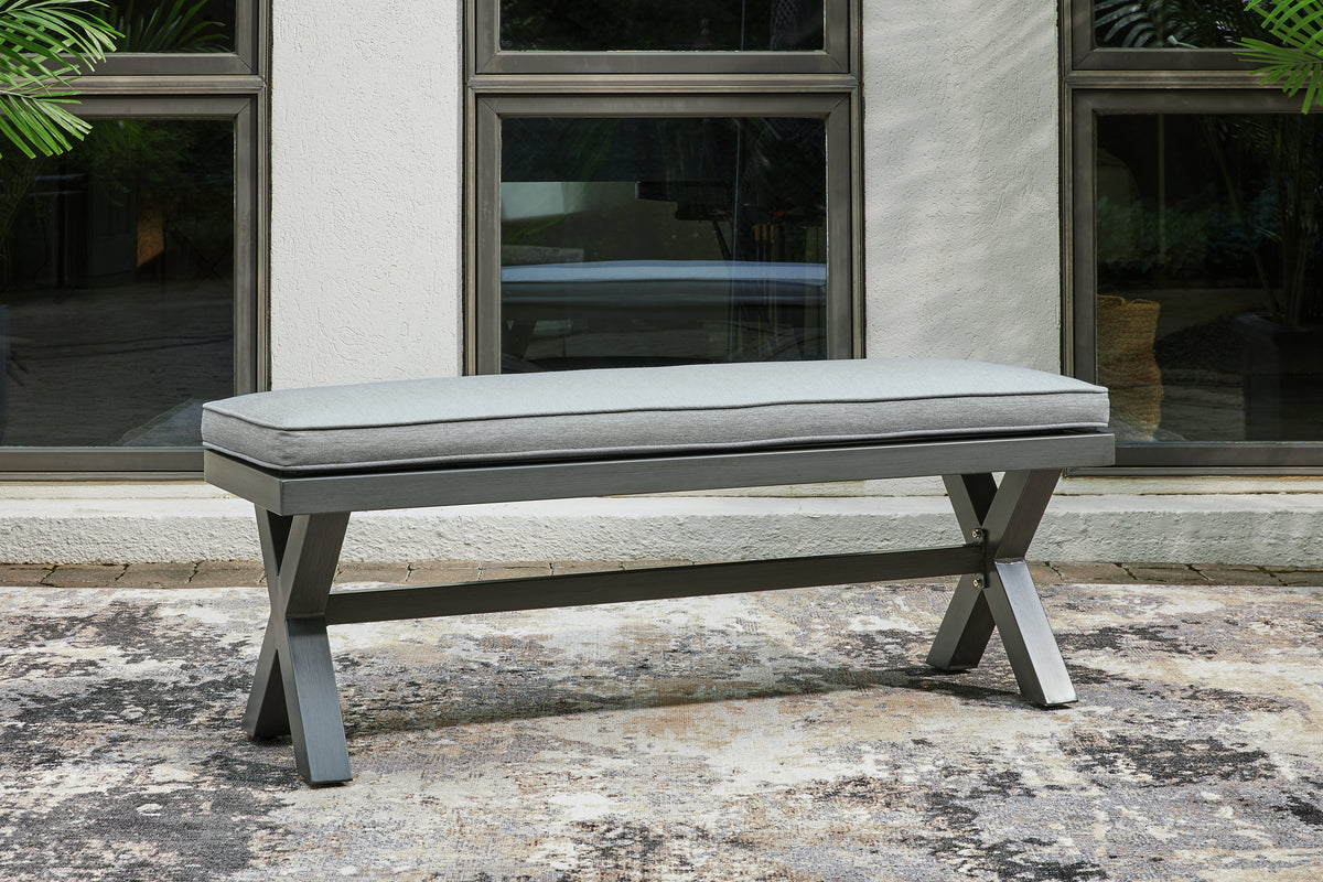 Diamond Furniture - Ashley Furniture - Elite Park Outdoor Bench with Cushion - Bench with Cushion - P518-600