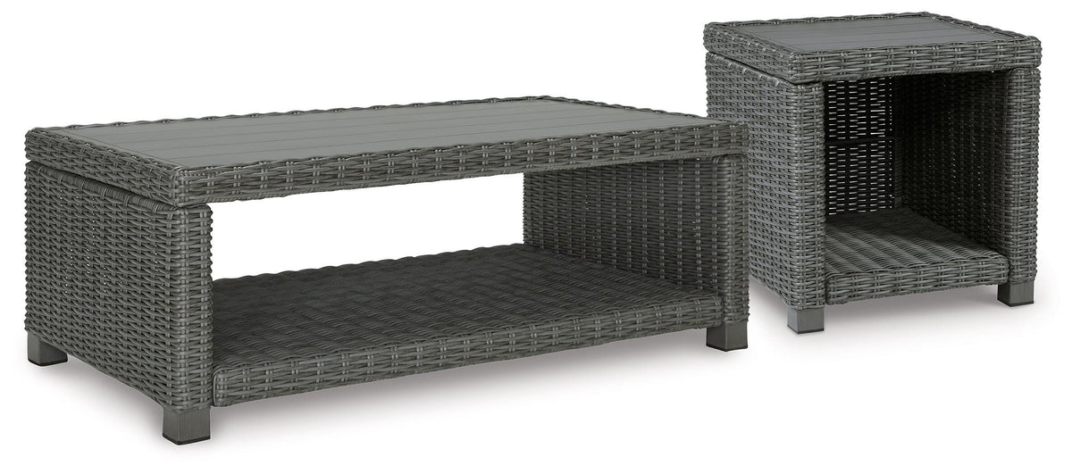 Diamond Furniture - Ashley Furniture - Elite Park Outdoor Coffee Table and End Table - Outdoor Coffee Table and End Table - P518P8