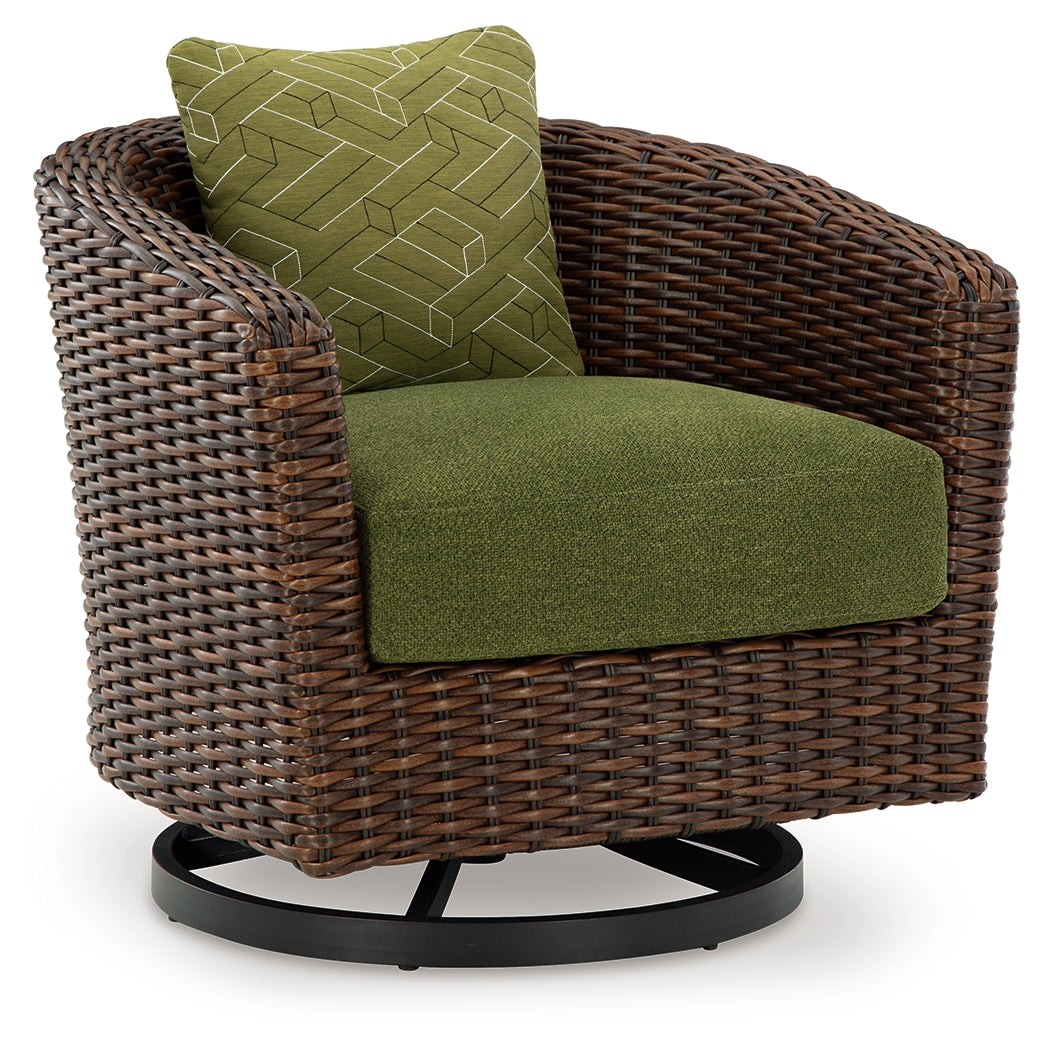 Horizon Hall Outdoor Sofa, 2 Lounge Chairs, Ottoman and Coffee Table