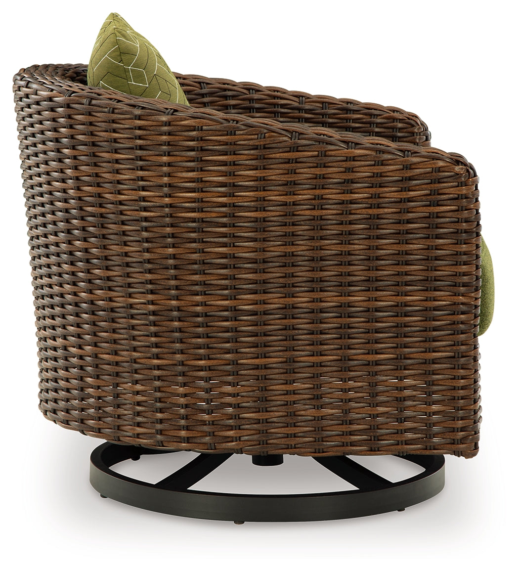 Horizon Hall Outdoor Sofa, 2 Lounge Chairs, Ottoman and Coffee Table
