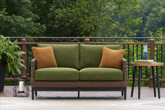 Diamond Furniture - Ashley Furniture - Horizon Hall Outdoor Loveseat with Cushion - Loveseat w/Cushion - P572-835
