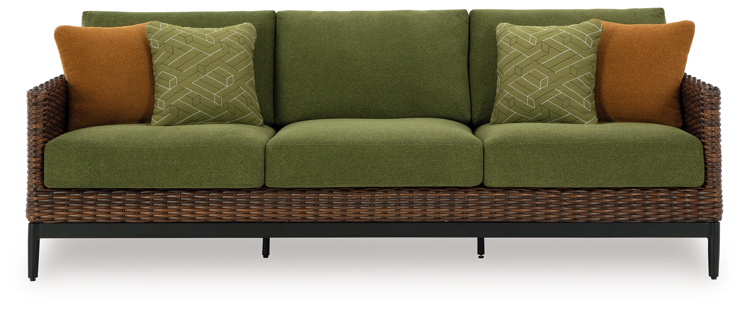 Horizon Hall Outdoor Sofa, 2 Lounge Chairs, Ottoman and Coffee Table