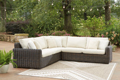 Diamond Furniture - Ashley Furniture - Kimora 3-Piece Outdoor Sectional - 3-Piece Outdoor Sectional - P711P1