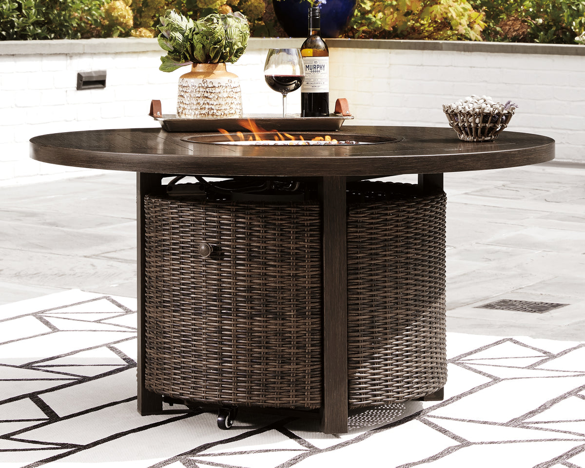 Diamond Furniture - Ashley Furniture - Paradise Trail Fire Pit Table - Round Fire Pit Table - P750-776