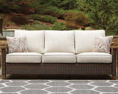 Diamond Furniture - Ashley Furniture - Paradise Trail Sofa with Cushion - Sofa with Cushion / Medium Brown - P750-838