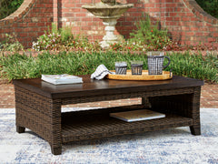 Diamond Furniture - Ashley Furniture - Monterey Point Outdoor Coffee Table - Rectangular Cocktail Table - PCP760-701