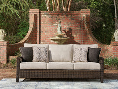 Diamond Furniture - Ashley Furniture - Monterey Point Outdoor Sofa with Cushion - Sofa with Cushion - PCP760-838