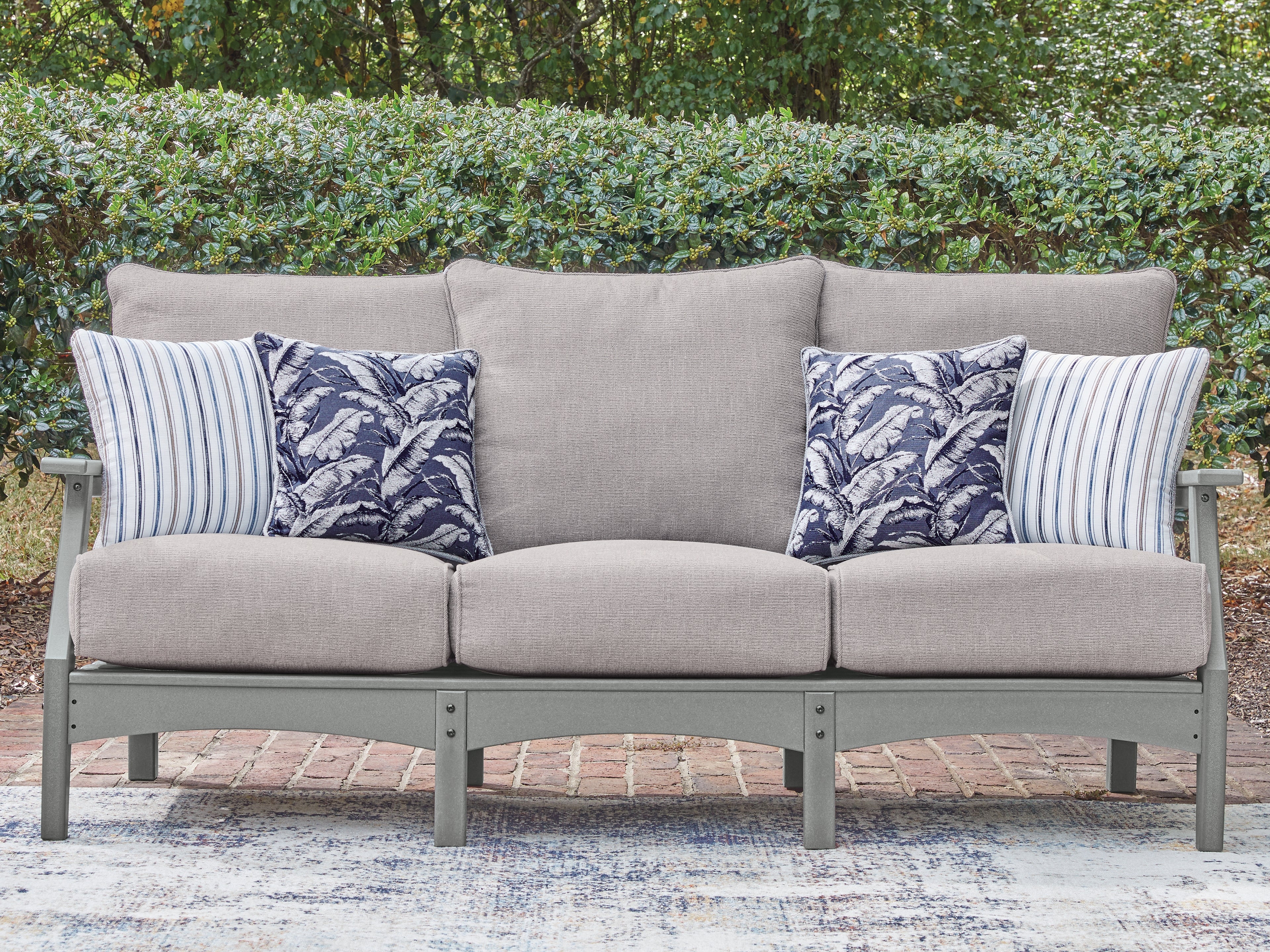 Diamond Furniture - Ashley Furniture - Cove Beach Outdoor Sofa with Cushion - Sofa with Cushion - PCP803-838