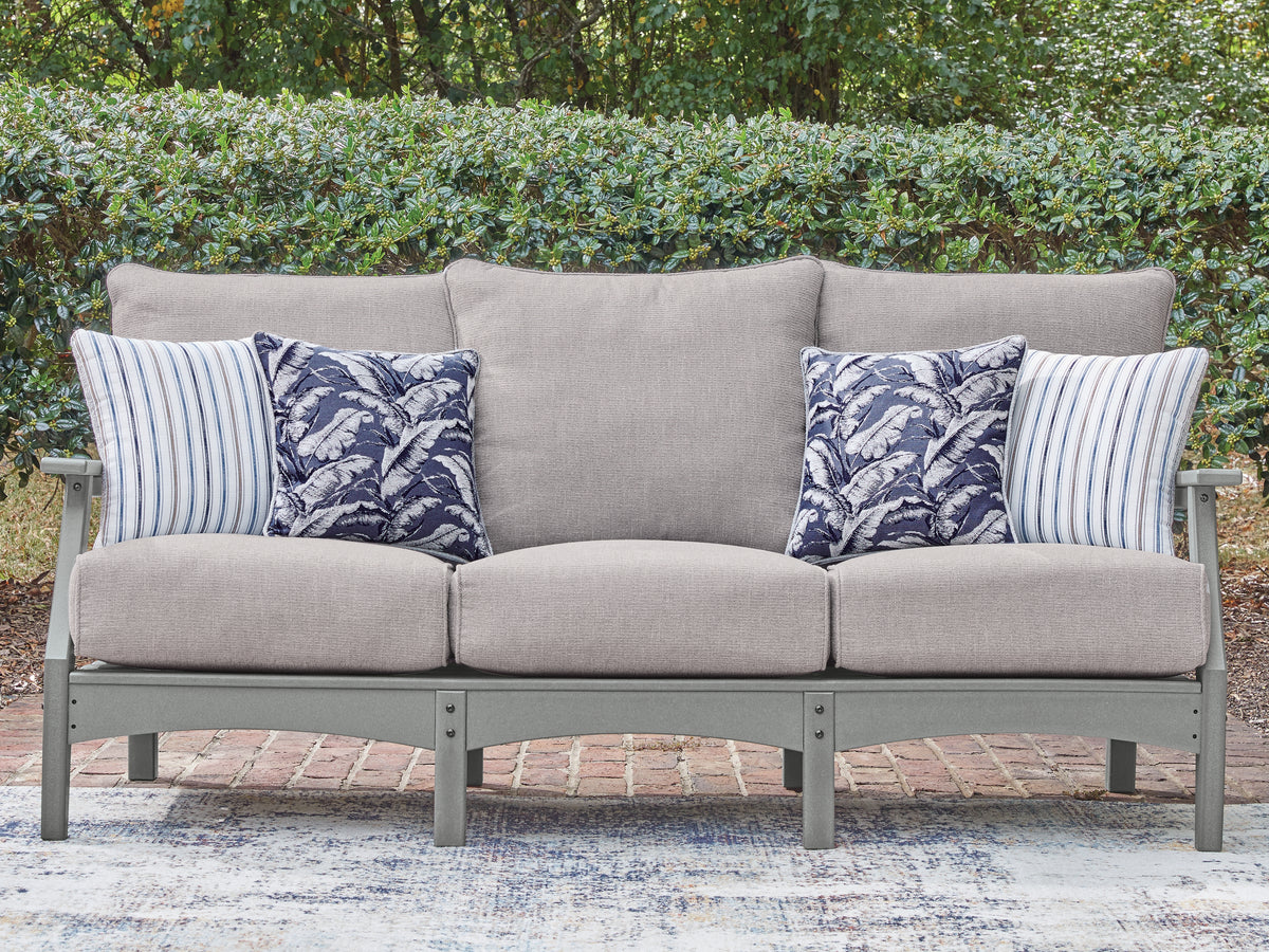 Diamond Furniture - Ashley Furniture - Cove Beach Outdoor Sofa with Cushion - Sofa with Cushion - PCP803-838