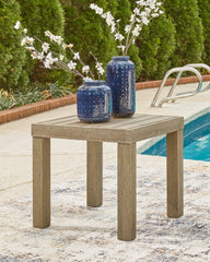Diamond Furniture - Ashley Furniture - Silo Point Outdoor - Square End Table / Brown - P804-702