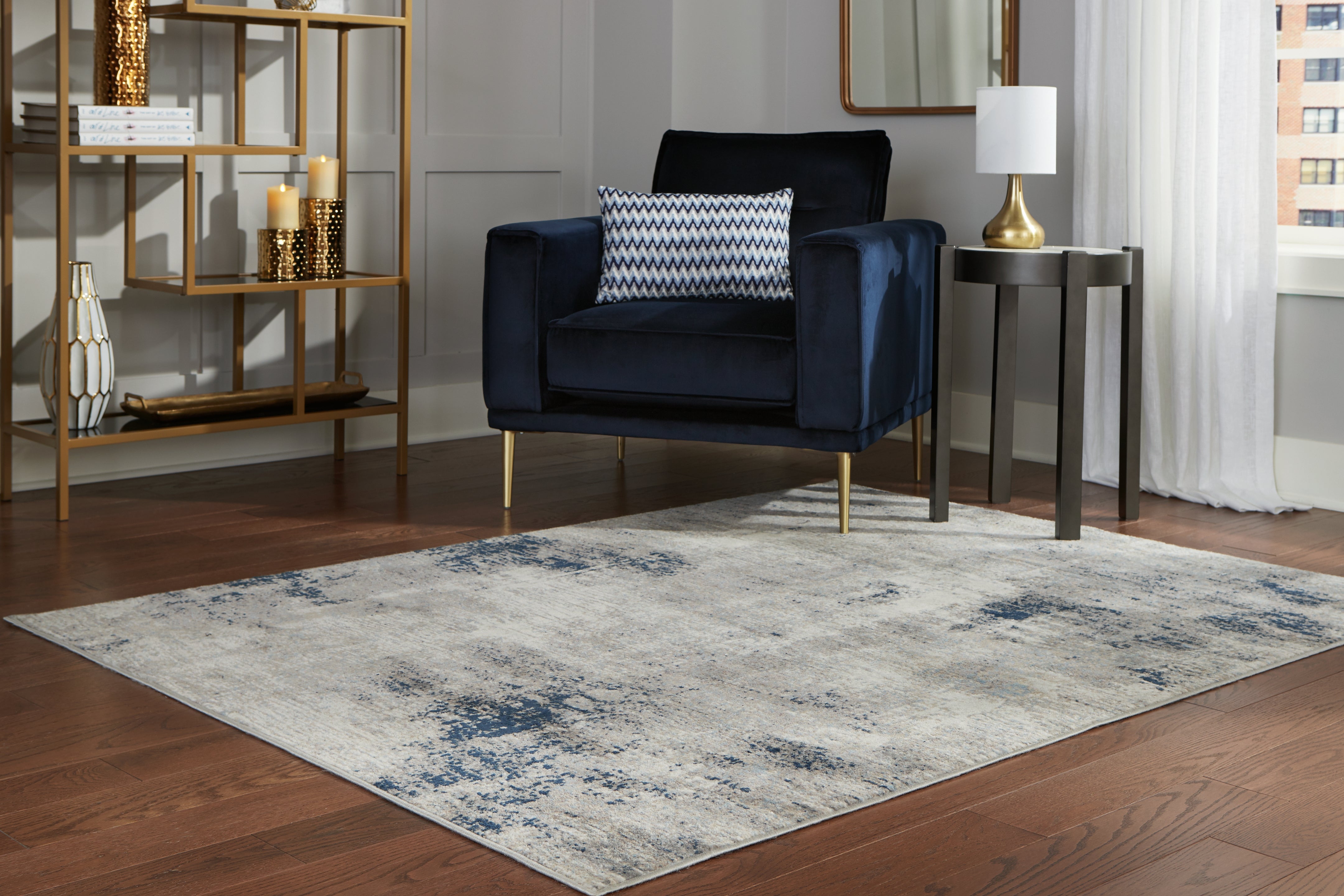 Diamond Furniture - Ashley Furniture - Wrenstow 7'10" x 10'3" Rug - 7'10" x 10'3" Rug - R403751