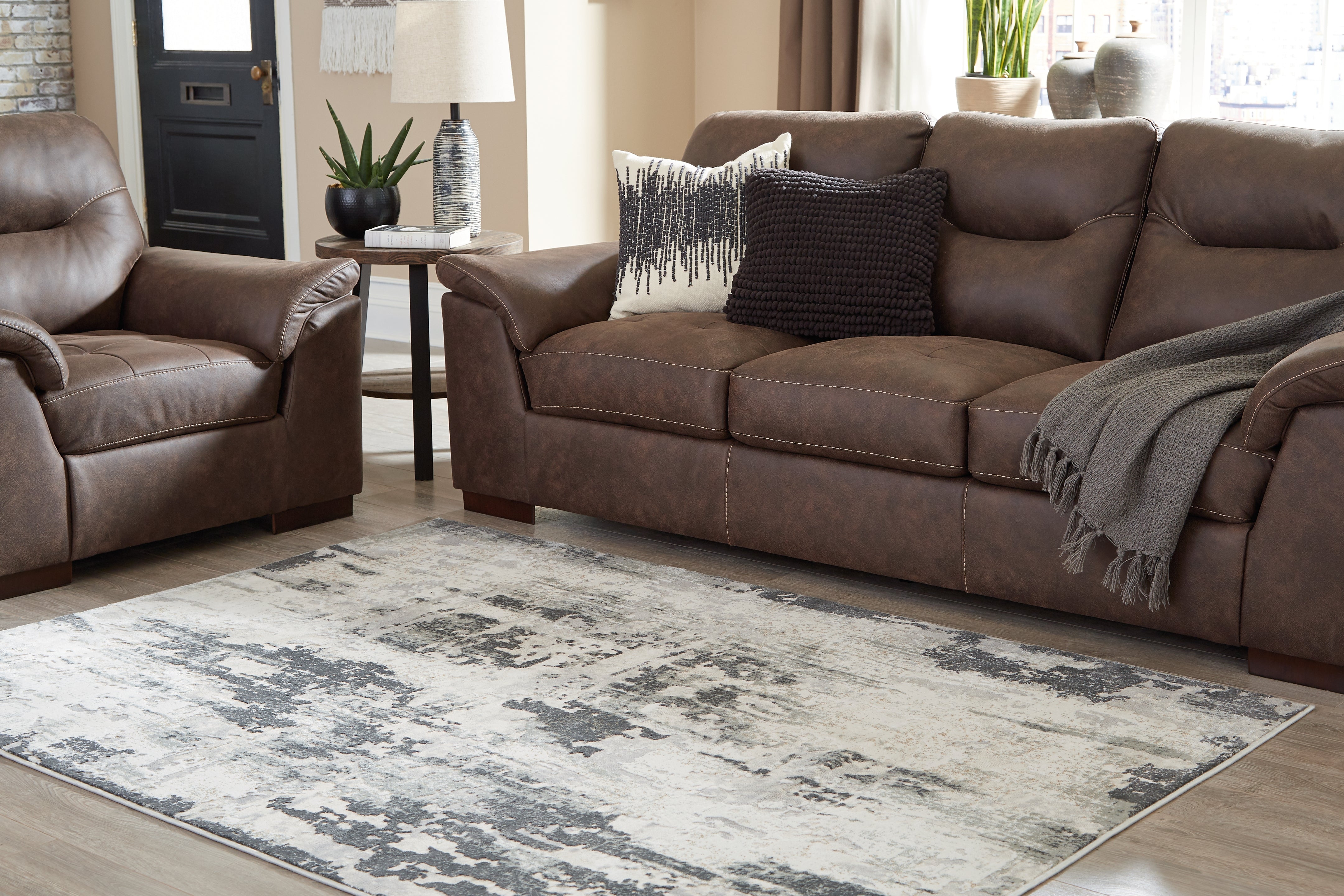 Diamond Furniture - Ashley Furniture - Mazatl 5'3" x 7'3" Rug - 5'3" x 7'3" Rug / Multi - R403762