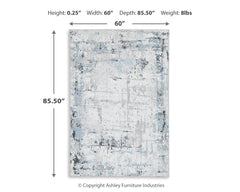 Emertonly 5' x 7' Washable Rug