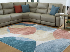Diamond Furniture - Ashley Furniture - Chanleigh Rug - Washable 5' x 7' Area Rug / Multi - R407372