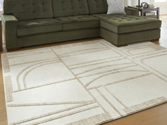 Diamond Furniture - Ashley Furniture - Farongrove 7'10" x 10' Area Rug - 7'10" x 10' Area Rug / Ivory/Beige - R407671